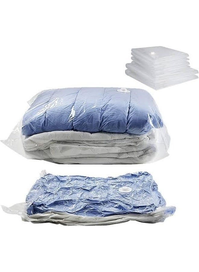 أكياس تخزين مفرغة من الهواء كبيرة جدًا 80 × 110 سم - أكياس مانعة للتسرب ومحكمة الإغلاق لتوفير المساحة للألحفة والبطانيات والملابس والأغراض الضخمة، مثالية للتخزين المنزلي والسفر - قطعة واحدة - Image 1